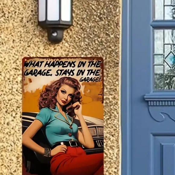 Stays in Garage Aluminum Decorative Sign - Picture 4 of 5